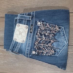 Miss Me Indigo Skinny Jeans with Embellished Back Pockets